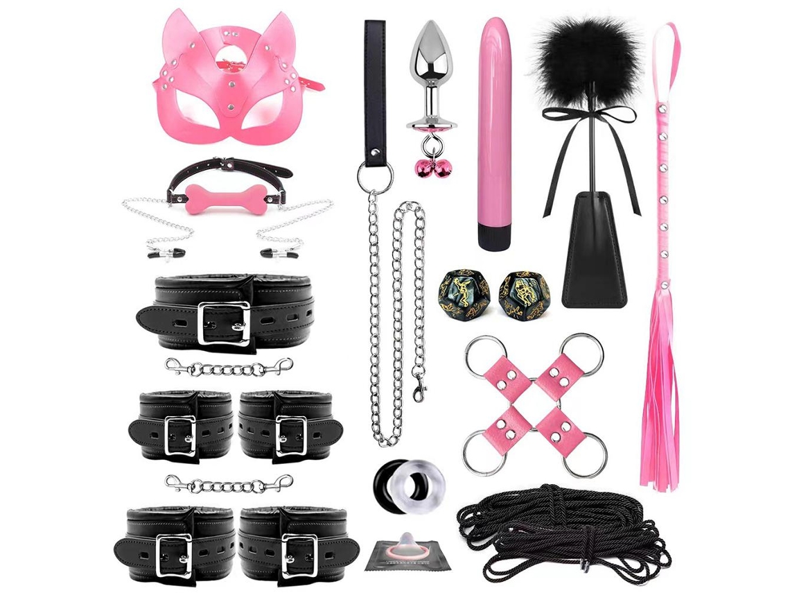 Conjunto Sm De 22 Piezas Para Parejas Adultas, Juego De Atar De Piel Pu