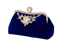 Bolsa de Tecido para Mulher, Clutch de Noite, Corrente, Festa, Casamento, Diamantes | S/MARCA