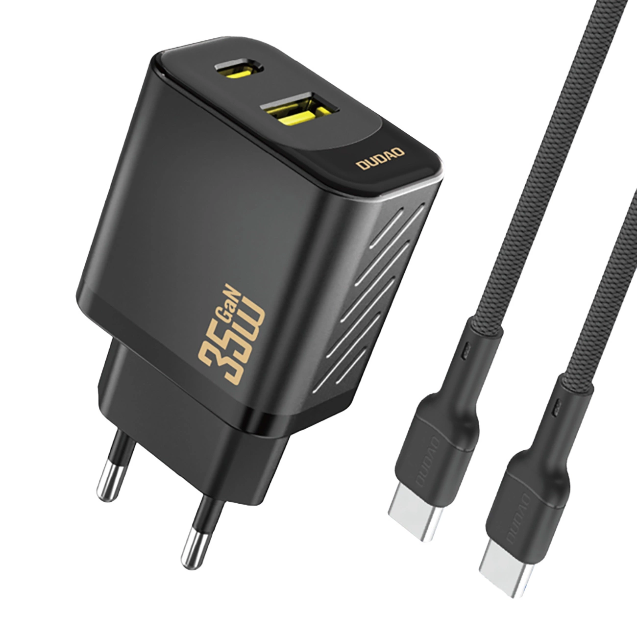Carregador de Parede DUDAO A27 Maxc 35w para Smartphones Usb c de Carregamento Rápido.