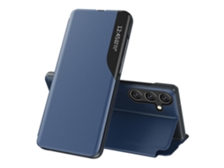 Capa Para Samsung Galaxy A54 5g Com Fechamento Automático, Janela Transparente, Revestimento Em Couro E Suporte Integrado