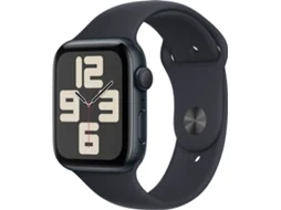 APPLE Watch SE GPS 44 mm Meia-noite com Bracelete Desportiva Meia-noite (Tamanho: M/L)
