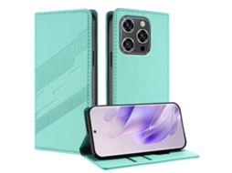 Capa De Celular Retrô De Couro Com Carteira Multifuncional Em Relevo