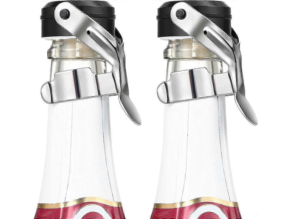 2 Unidades De Rolhas De Aço Inoxidável Para Champanhe, 2,71 X 1,93 Polegadas