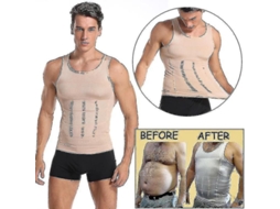 2026 camiseta de Compresión para Ginecomastia Masculina com Entrenador de Cintura, Control Abdominal Y Postura Fitness