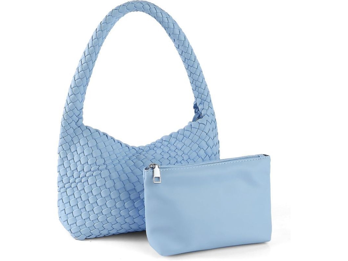 2026 bolsos de Couro Tecido e Carteras para Mulher, Bolsa de Ombro Versátil, Bajo El Brazo Hecho a Mão de Moda