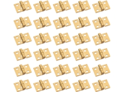 Mini Dobradiças De Cobre Para Caixas, 30 Peças, Estilo Retrô Dourado, Ferragens Decorativas