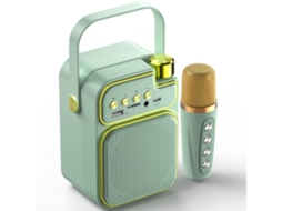 Máquina De Karaokê Para Crianças Alto Falante Portátil De Karaokê Bluetooth Com 1 Microfone Sem Fio Mini Máquina De Karaokê Com Suporte Pa Lalamoli (Recondicionado Como Novo)