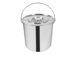 Batedor De Leite, Aço Inoxidável, Grande Capacidade, Prata, 18l