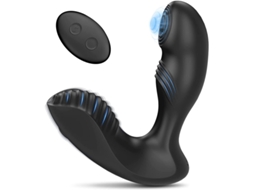 Vibrador De Controle Remoto 3 Em 1 Com 7 Modos De Toque E Vibrao Para Adultos (preto) Yizhood