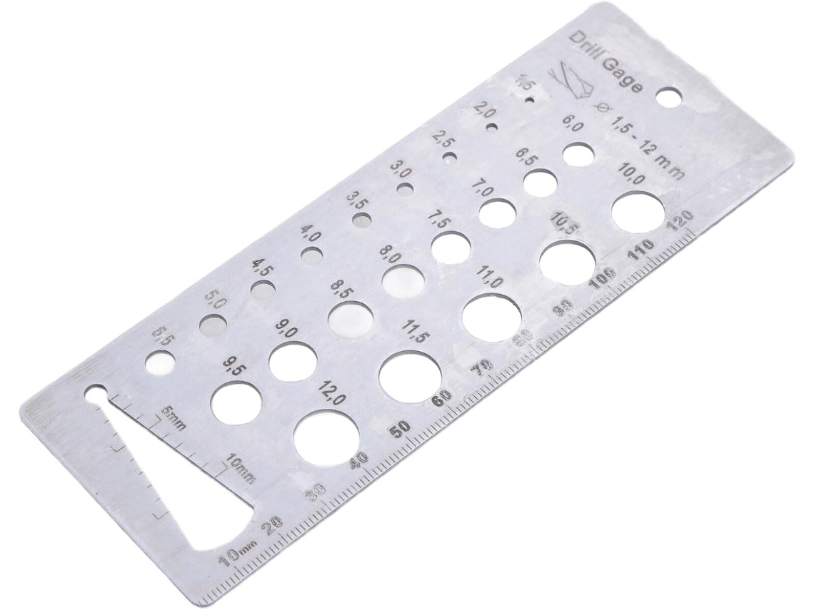 Calibradores De Broca Multifuncionais 1,5 A 12 Mm Para Medições E