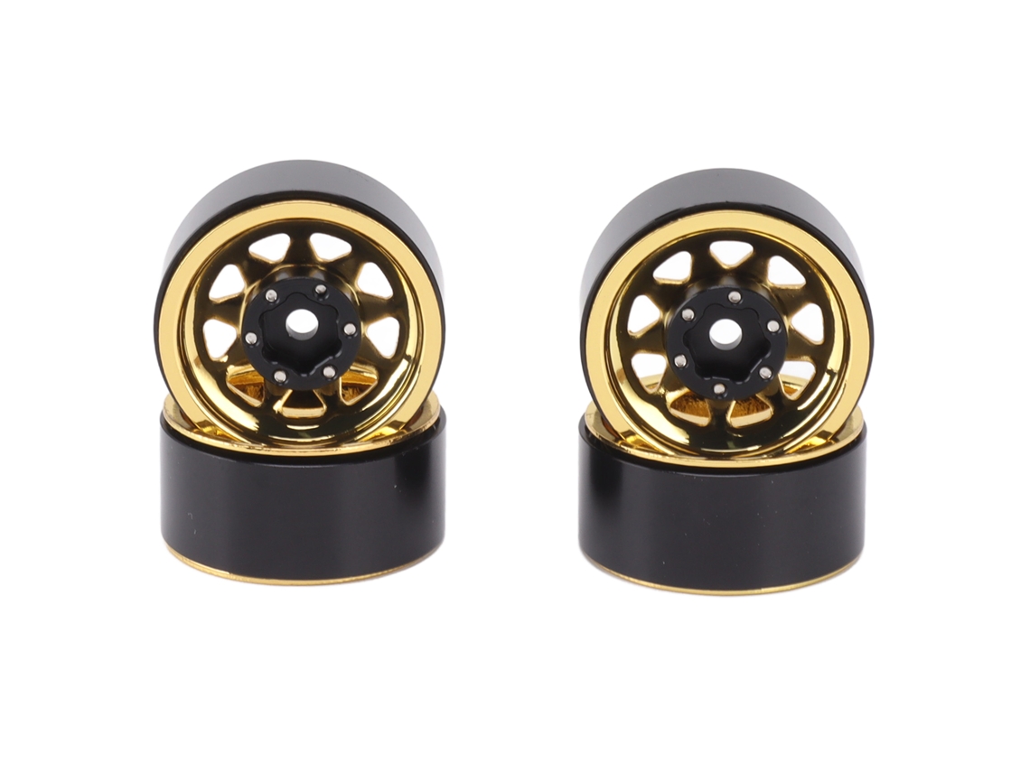 4 Pneus Beadlock 1 Polegada Groove Profundo Universal Para Carro Rc Traxxas Atv Peças Com Parafusos Ouro