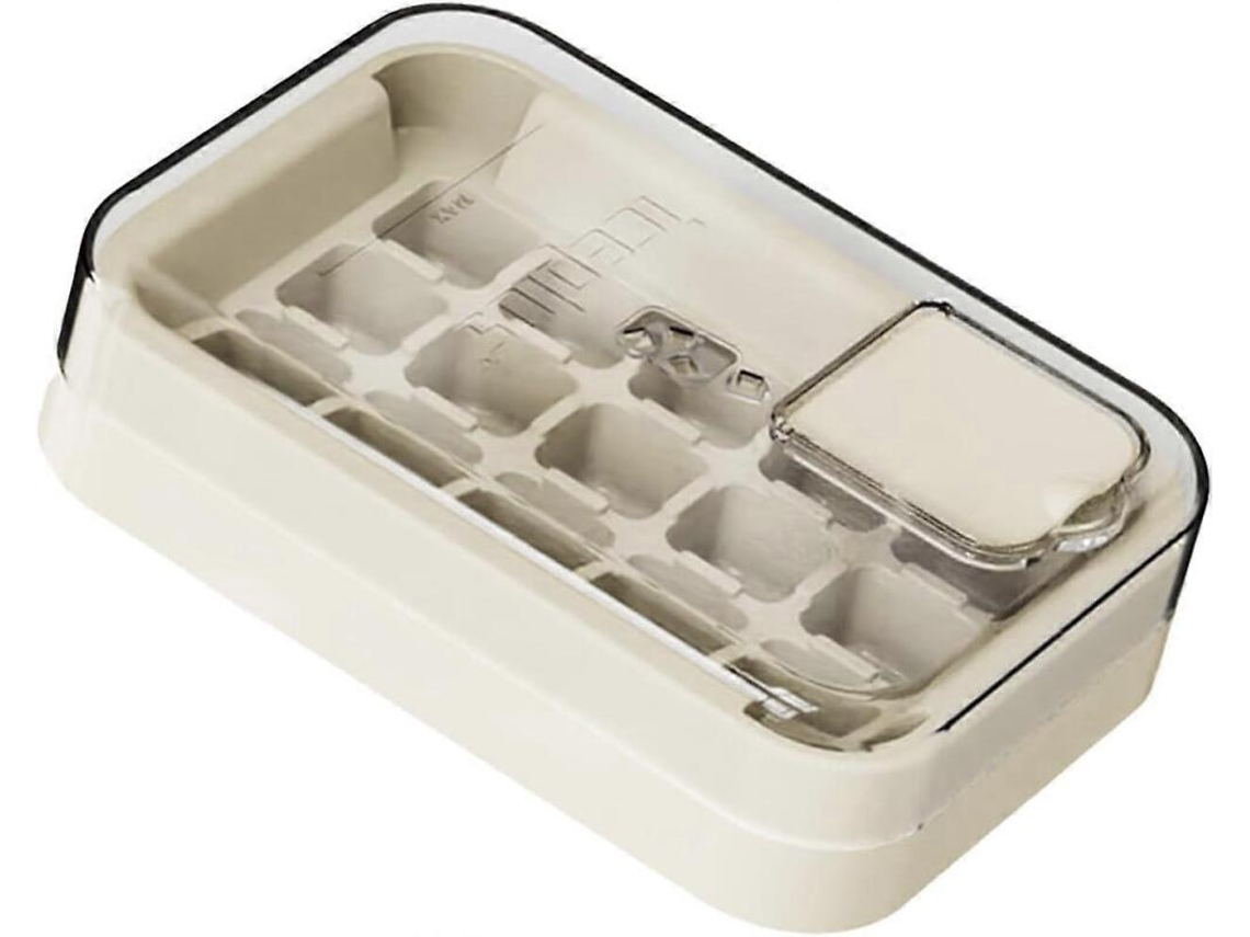 Forma De Gelo Silicone Getit Com Tampa À Prova Vazamentos, Compartimentos Grandes, Ideal Para Coquetéis, Pode Ser Lavada Na Lava, Louças