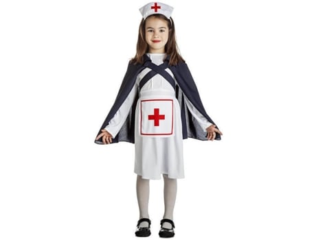 Fato de Menina  Enfermeira Do Exército (Tam: 5 a 6 anos)