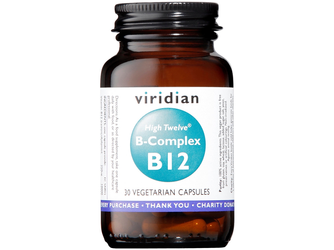 Viridian HIGH TWELVE B-Complex B12 30's