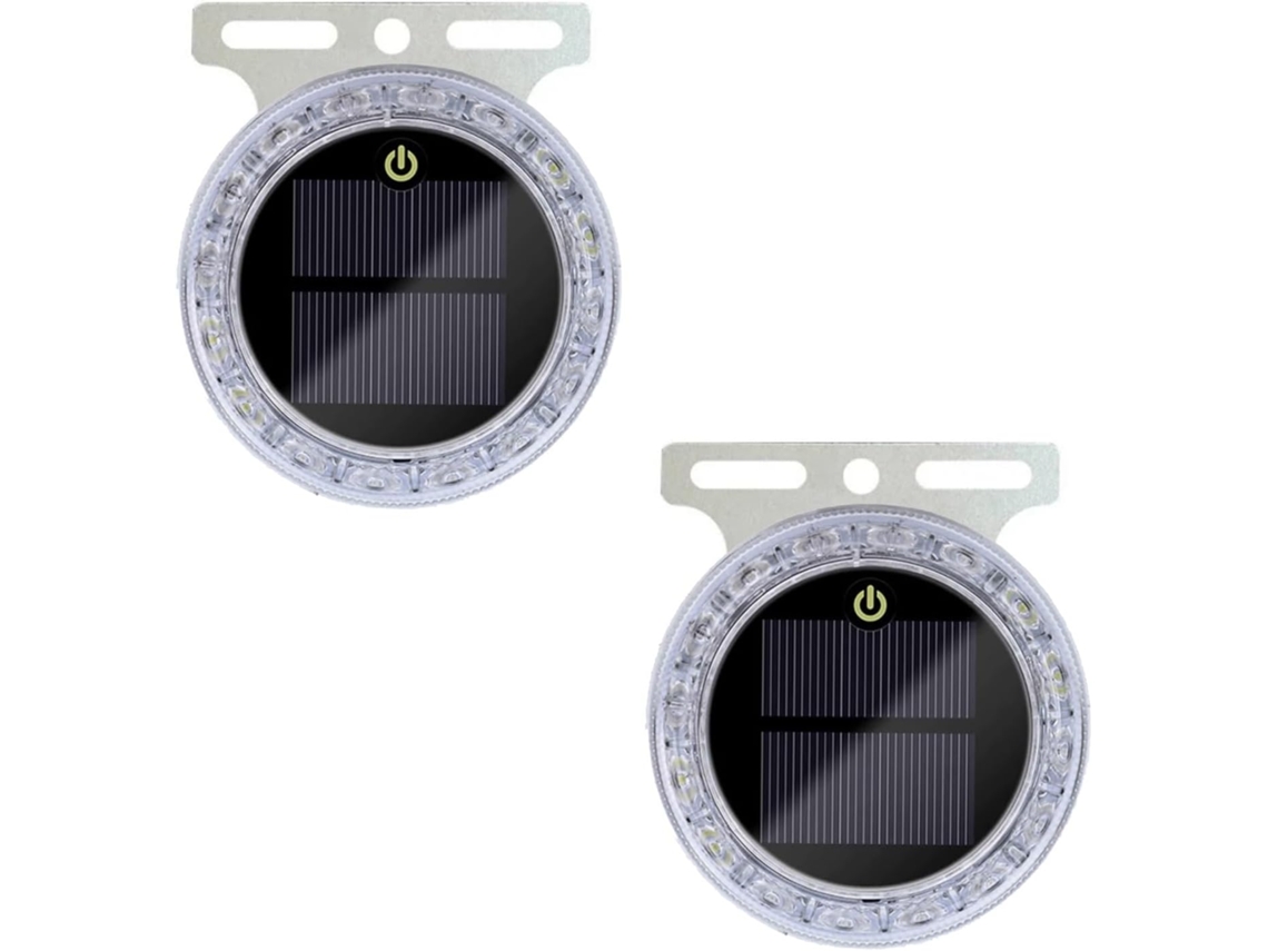 Conjunto De 2 Luzes Estroboscópicas Para Carro, Luzes De Advertência Magnéticas Solares Sem Fio, Sinal De Segurança Led