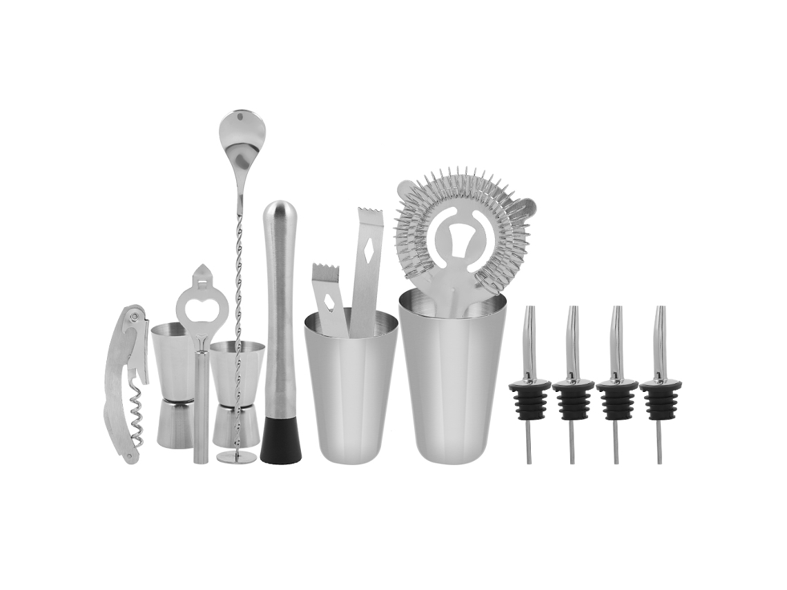 Kit Coqueteleira Inox LAXISCREED 600 450ml