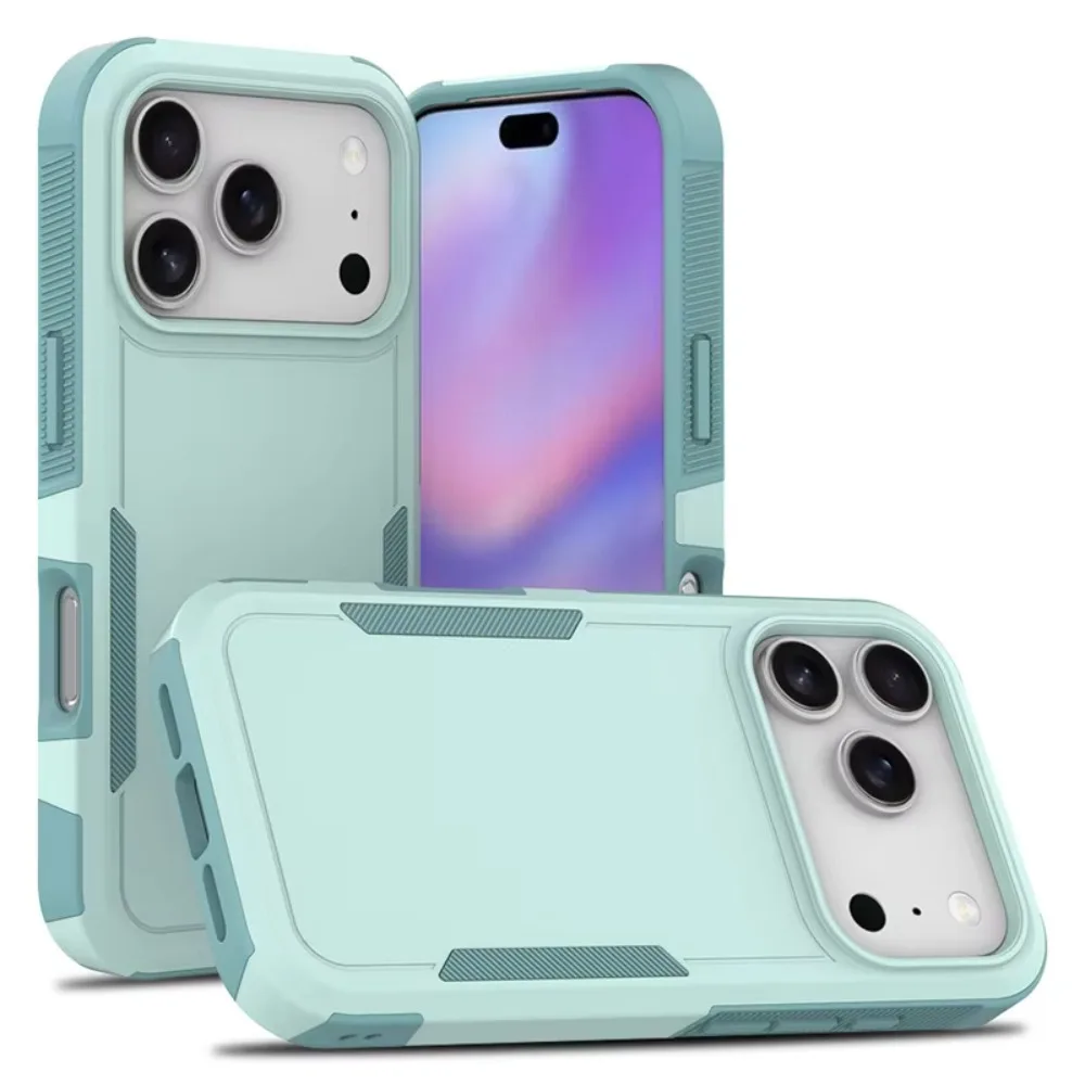 (verde Claro, Iphone 16 Plus) Capa Premium Híbrida 2 Em 1 Resistente A Impactos Com Parte Traseira Reforçada Em Policarbonato