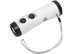 2026-rádio Meteorológica De Sobrevivência Em Emergência Com Controle Manual, Rádio Fm/am, Lanterna Led E Correia Para Exterior Blanco