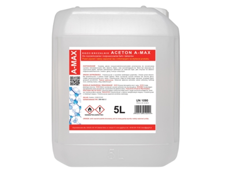 Aceton Rozpuszczalnik Zmywacz A Max 5l Gsg24
