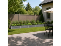 Vidaxl Cama De Jardim Elevada Cinzento 400 X 40 X 24 Cm