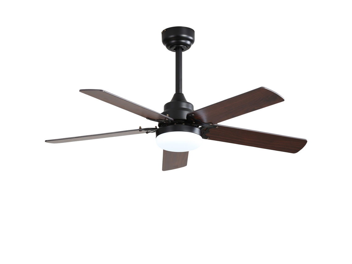 Ventilador De Teto 42 Polegadas Com Luz Led 18 W, Motor Dc Silencioso, Comando, Temporizador E Memória