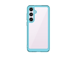 Capa De Celular Colorida E Completa À Prova De Quedasazul Celeste - Samsung Galaxy S24
