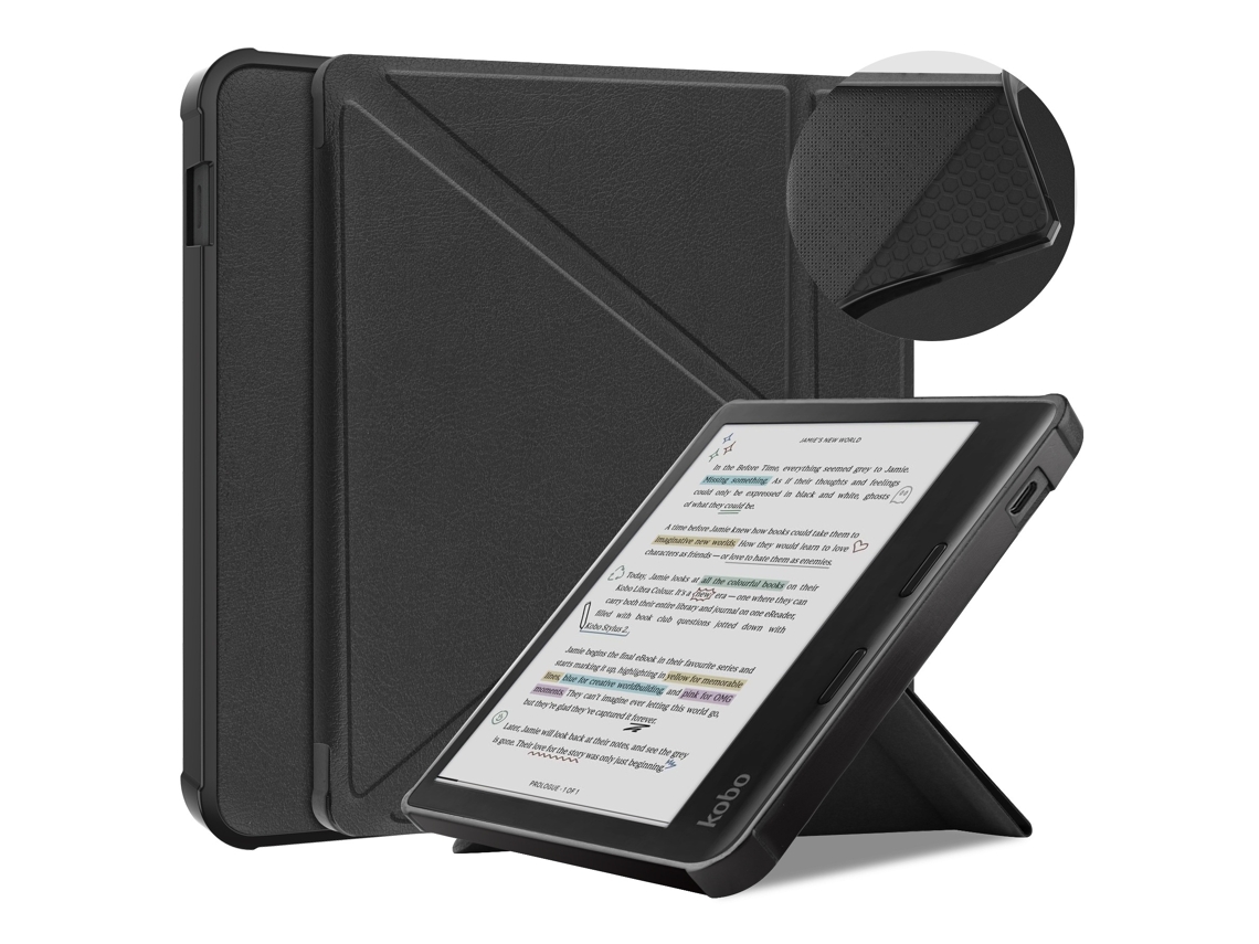 Lurelia Capa Ereader Para Kobo Libra Colour/kobo Libra 2, Preto, Estilo Moderno