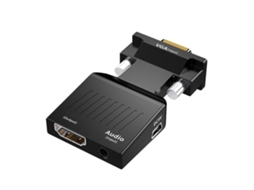 Aetheria adaptador Conversor Vga para High Definition Multimedia Interface com Cabo de Áudio para Pc Laptop