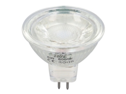 Lâmpada Led cob mr16 5w dimmável 220v spot light para quarto sala com dissipação rápida de calor | S/MARCA