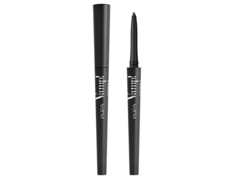 Lápis de Olhos 2 em 1 à Prova D'água Vamp! 100 Preto Icônico, 0,35g Pupa Milano