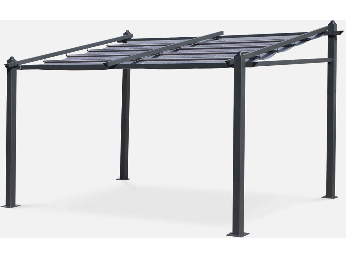 Pérgola SWEEEK Murum (Cinzento - Aluminio - 3X4M)