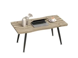Mesa de centro com bancada elevável LAMAISON, 100x50x48, 62cm, madeira e branco
