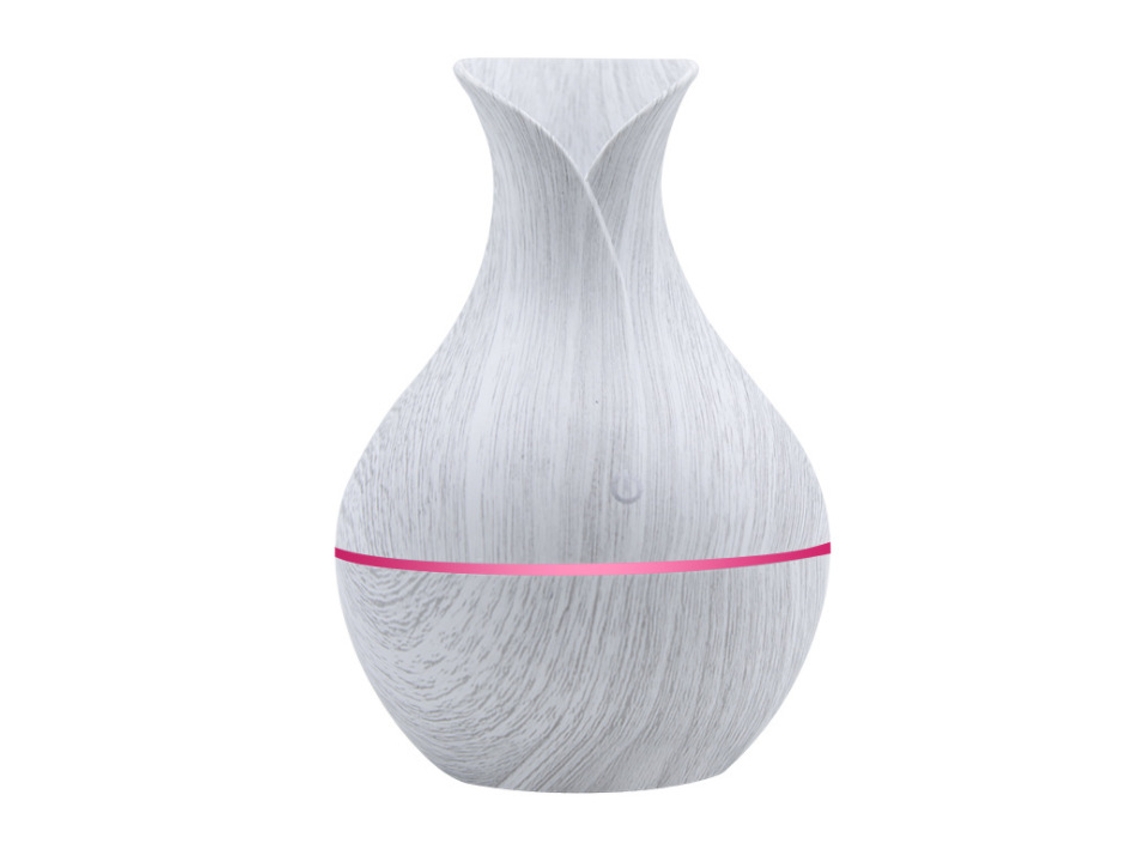 Perfumador Em Vaso De Madeira Branca*