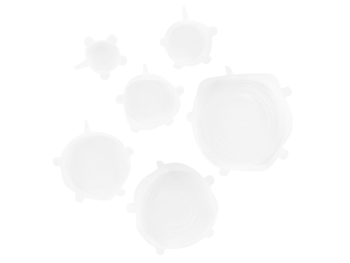 Conjunto de 2 Tampas de Silicone Reutilizáveis S/MARCA