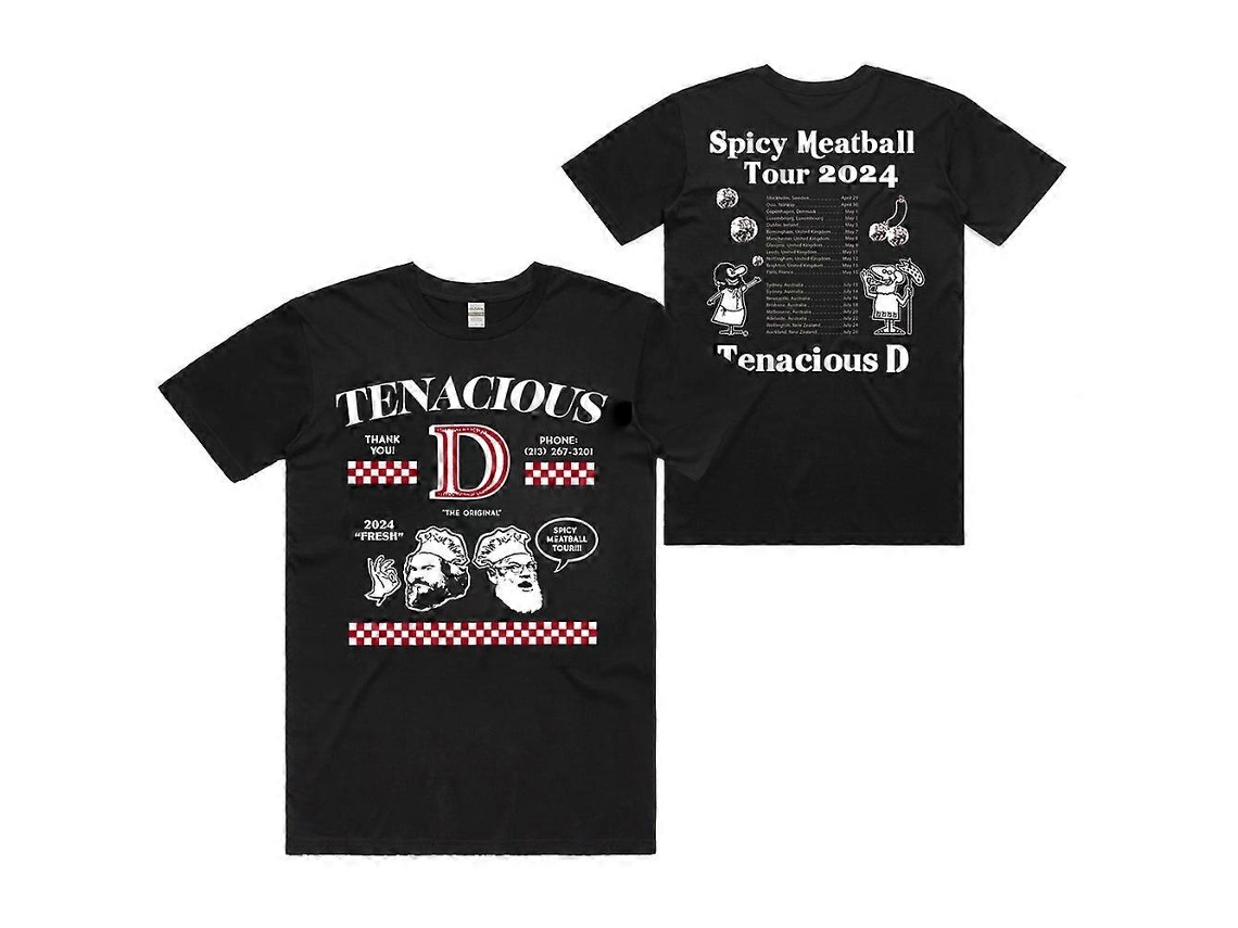 Tenacious D Spicy Meatball Tour 2024 T shirt ROCKINSTONE Unisex Best Sellers Sizexxl