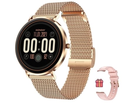 Smartwatch T8pro Cor Ouro Rosa Tres Bien