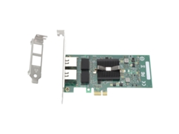 Placa De Rede Gigabit Dual Port Pcie X1 10/100/1000mbps Adaptador De Servidor Com 4 Indicadores Led