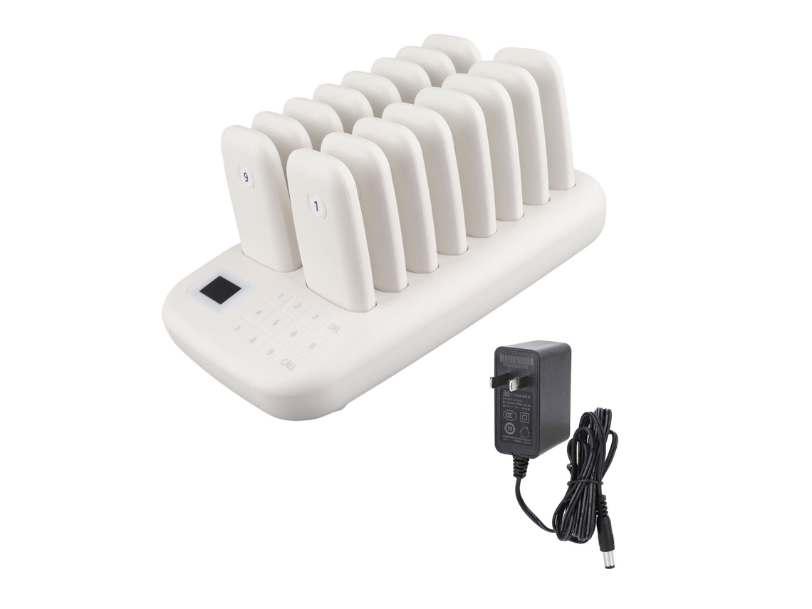 Sistema De Chamada Sem Fio 16 Pagers 546yd Sistema De Pager Para Restaurante Controle Por Toque 100‑240v