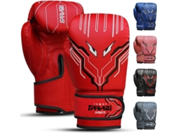Luvas de Boxe Criança FARABI SPORTS 5 À 10 Ans Gants Meninos e Meninas Pour Muay Thai Et Kickboxing Vermelho