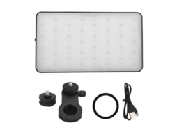 Phone Light Rgb Lighting Selfie Light 2500k To 9000k 3000mah Rechargeable Clip Video Light With Cold Shoe Adapter For Conference Live Streaming
