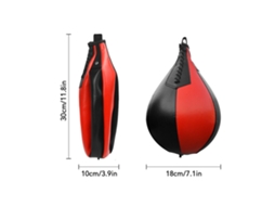 Bola de Velocidade de Boxe em Couro Pu com Bomba para Treino de MMA Muay Thai e Boxe