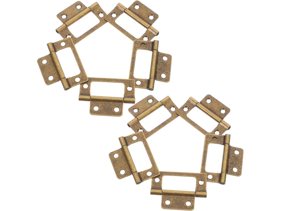 Conjunto De 12 Dobradiças Reforçadas Para Portas Armários, Janelas E