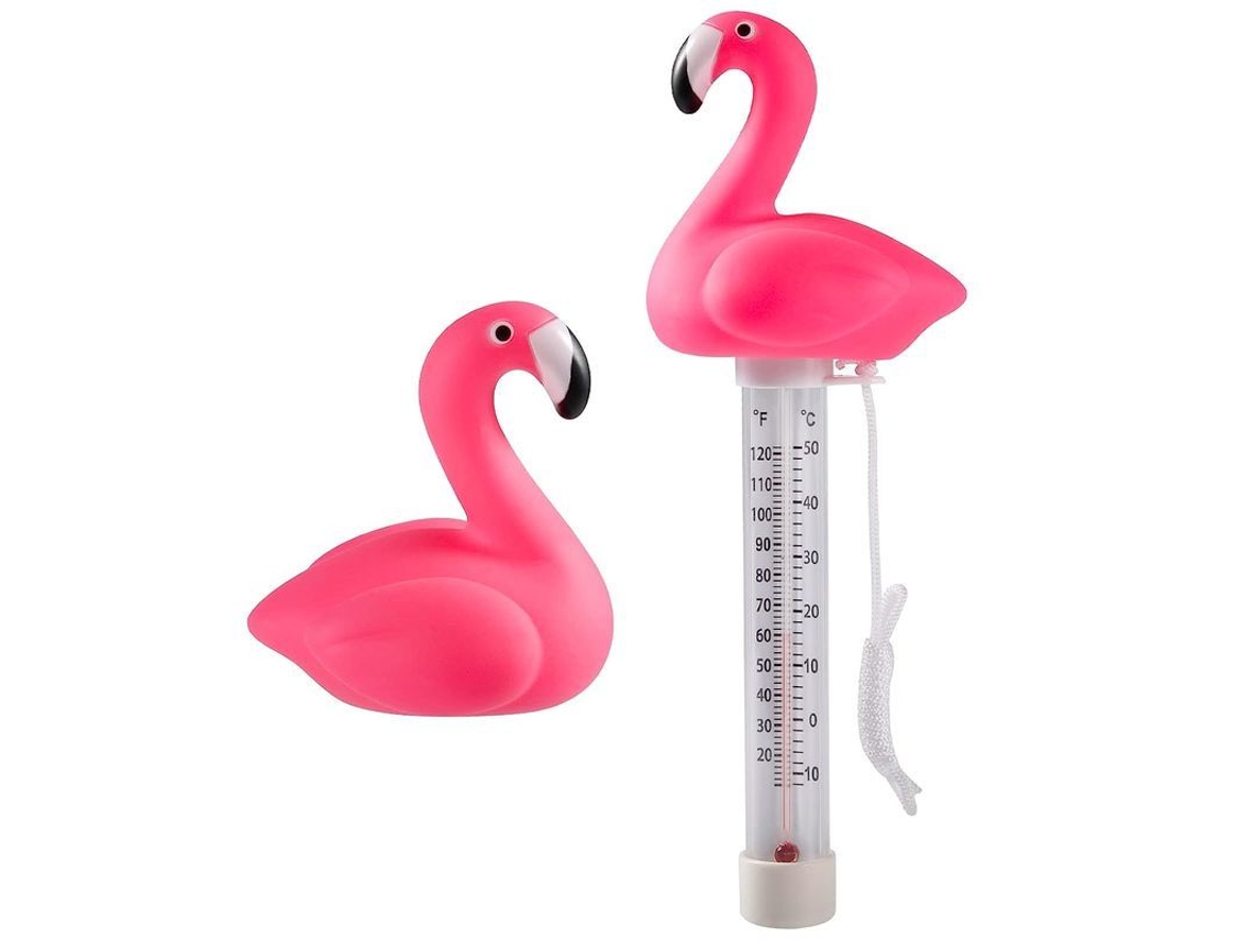 Termômetro de Piscina, Estilo Flamingo, Com Corda