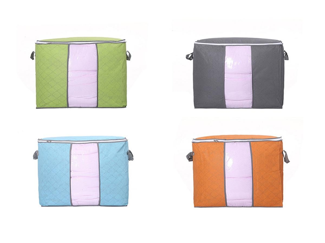 Bolsa Organizadora Lurelia 4 Un. para Roupas, Edredons e Mudanças, Tecido Resistente