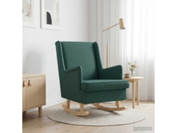 Vidaxl Cadeira De Baloiço Verde Escuro 62 X 80 X 85 Cm Tecido