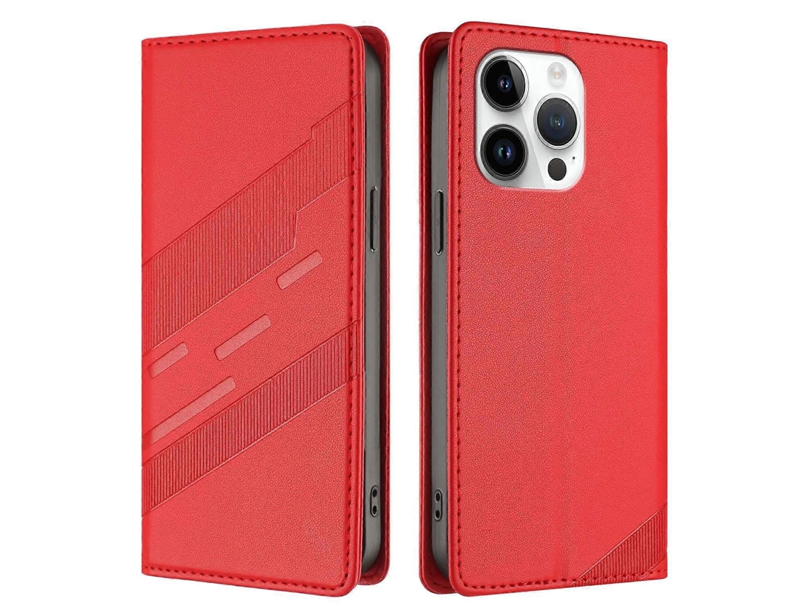 Capa De Couro Com Suporte E Estampa Estilo Punk Para Iphone 13 Pro De 6,1 Polegadas
