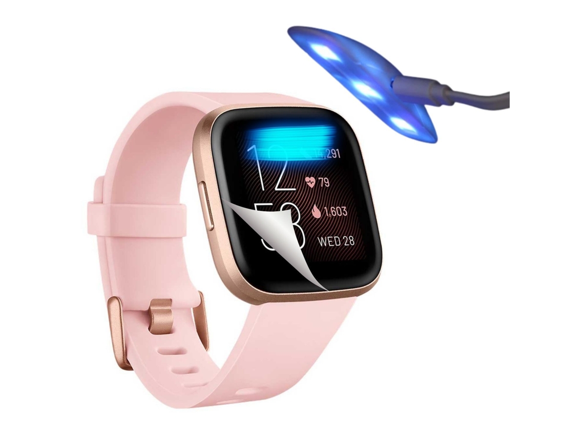 Kit 4 Películas Hidrogel Auto-Reparo para Fitbit by Google Versa 2 Transparente