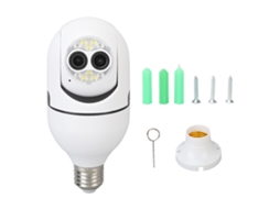 Yuru câmera de Segurança em Lâmpada E27 Dual Lens 2mp Hd Wifi Visão Noturna Rastreamento de Movimento Intercom Bidirecional