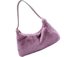 Bolsa De Ombro Feminina Ciieeo Em Pelúcia Macia, Design Moderno E Funcional, Ideal Para Viagens.
