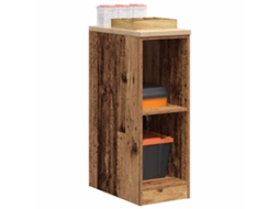 Vidaxl Armário De Arrumação De Garagem Madeira Velha 30x51x85 Cm